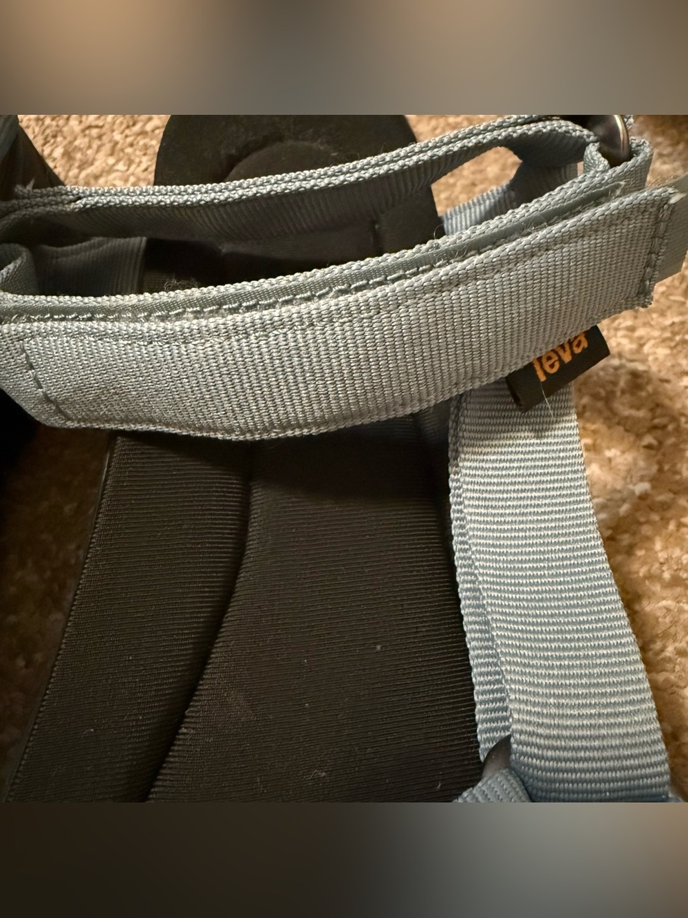Teva Jadito Universal Sandals Comfort Easy Off/On Blue Black Velcro Size 10 EUC - Picture 7 of 12